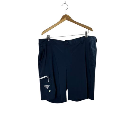 Columbia Men's PFG Terminal Tackle II 10" Shorts Navy Blue Size 40 Bottle Opener - Picture 1 of 5